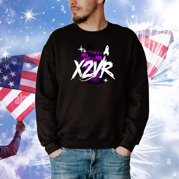 X2vr Black Purple Hoodie Shirt