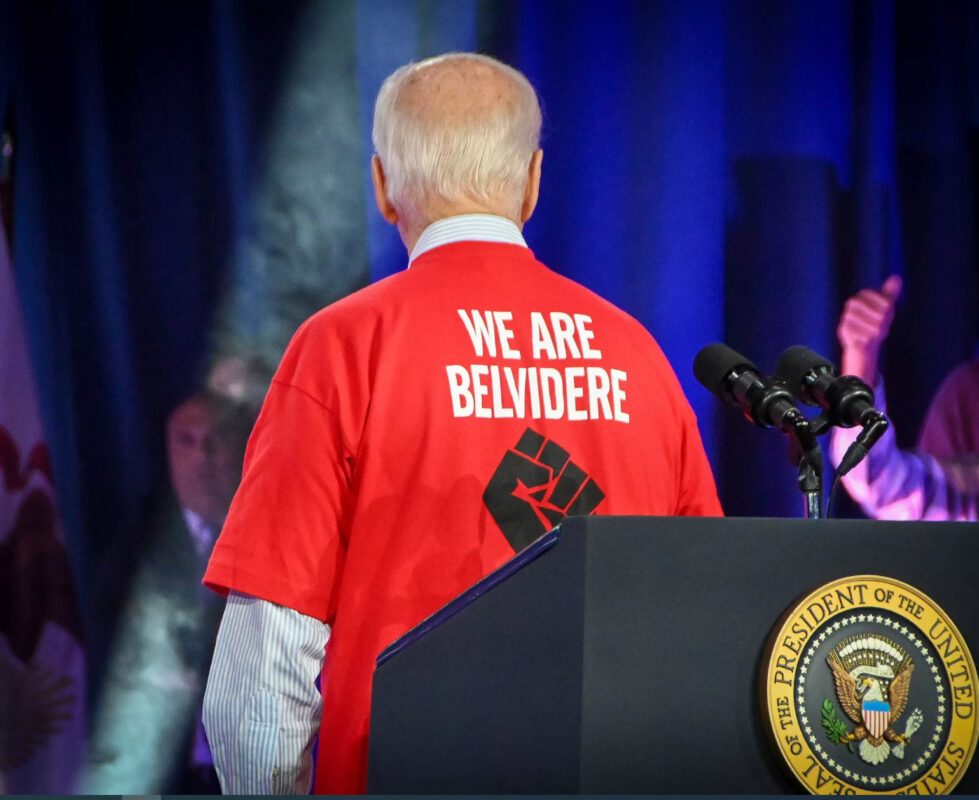 Official Uaw We Are Belvidere Red T-Shirt