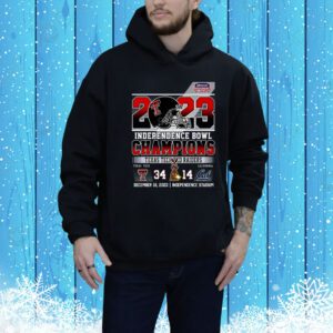 2023 Independence Bowl Champions Texas Tech Red Raiders 34 – 14 California Golden Bears December 16, 2023 Independence Stadium Hoodie Shirt