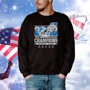 2023 NFC North Division Champions Detroit Lions Tee Shirts