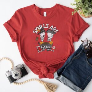 Beavis And Butt-Head X Tampa Bay Buccaneers Skulls T-Shirt