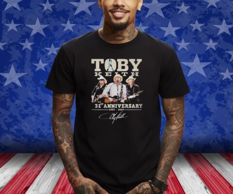 Toby Keith 31st Anniversary 1993 – 2024 Signature T-Shirt