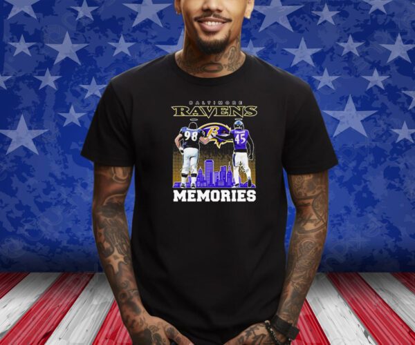 Tony Siragusa And Jaylon Ferguson Baltimore Ravens Memories Signatures T-Shirt
