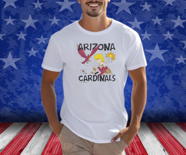 Beavis And Butt-Head X Arizona Cardinals Fire Fire T-Shirt