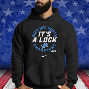 Official Lions 2023 Nfc North Champions It’s A Lock T-Shirt