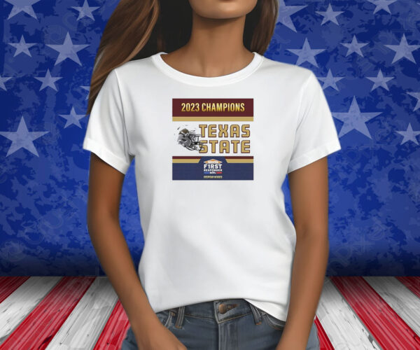 Texas State Bobcats Football 2023 First Responder Bowl Champions Shirts