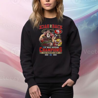 Back 2 Back NFC NFC West Division Champions San Francisco 49ers 2022 – 2023 Hoodie TShirts