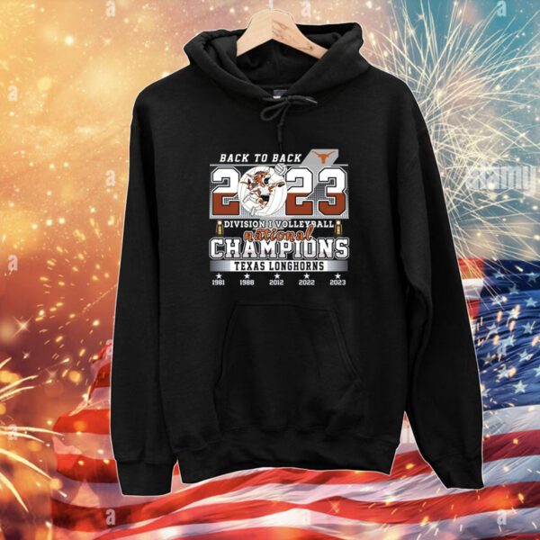 Back To Back 2023 Division I Volleyball National Champions Texas Longhorn T-Shirts