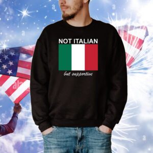 Big Cat Not Italian But Supportive Tee Shirt