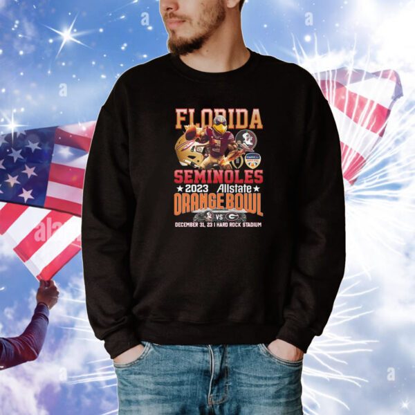 Florida Seminoles 2023 Allstate Orange Bowl December 31, 2023 Hard Rock Stadium Tee Shirts