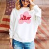 Le Fleur Flower Logo Pink SweatShirt