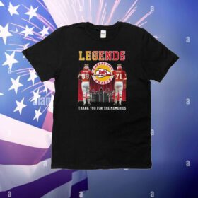 Legends Kansas City Chiefs Taylor And Budde Thank You For The Memories T-Shirts