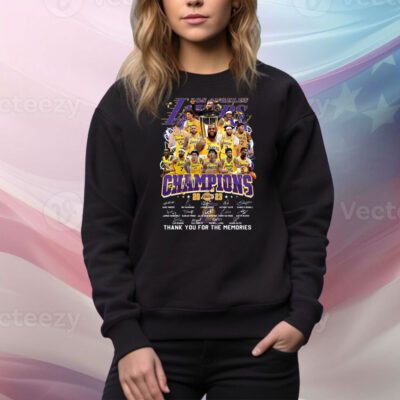 Los Angeles Lakers Champions 2023 Thank You For The Memories SweatShirt