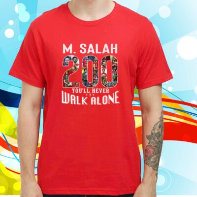 M. Salah 200 Goal You’ll Never Walk Alone Hoodie Shirt