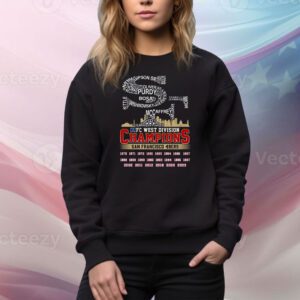 NFC West Division Champions San Francisco 49ers Hoodie Tee Shirt