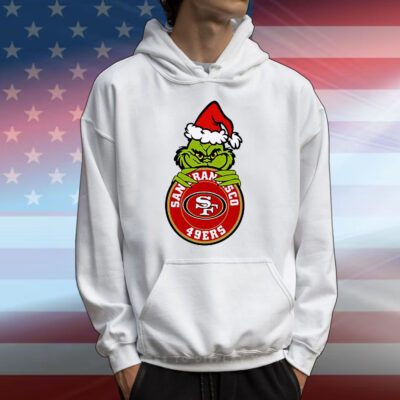 Santa Grinch San Francisco 49ers Christmas T-Shirts