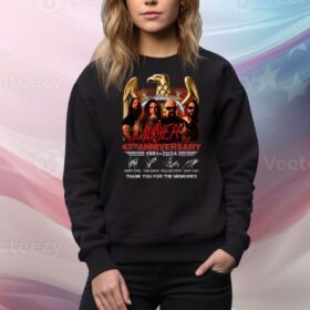 Slayer 43th Anniverasry 1981 – 2024 Thank You For The Memories SweatShirt