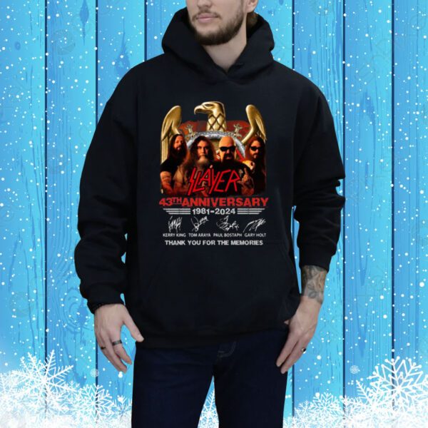 Slayer 43th Anniverasry 1981 – 2024 Thank You For The Memories Sweater