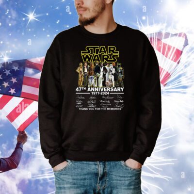 Star Wars 47th Anniversary 1977 – 2024 Thank You For The Memories T-Shirts