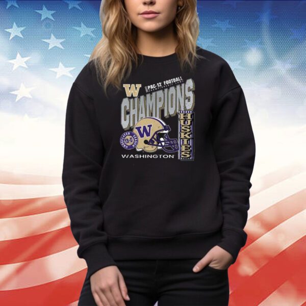 Washington Huskies 2023 Pac-12 Champions Kings of the West SweatShirt