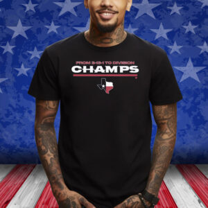 HOUSTON: FROM 3-13-1 TO DIVISION CHAMPS T-SHIRT