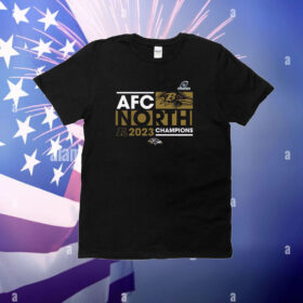 Baltimore Ravens 2023 Afc North Division Champions Conquer T-Shirt