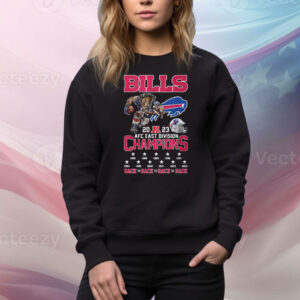 Bills 2023 AFC East Champions Let’s Go Bills Two-Sided Hoodie Shirts