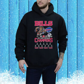 Bills 2023 AFC East Champions Let’s Go Bills Two-Sided Hoodie Shirt