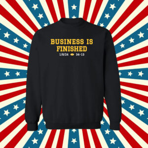 Business Is Finished Michigan 2023 National Champions Long Sleeve TShirt