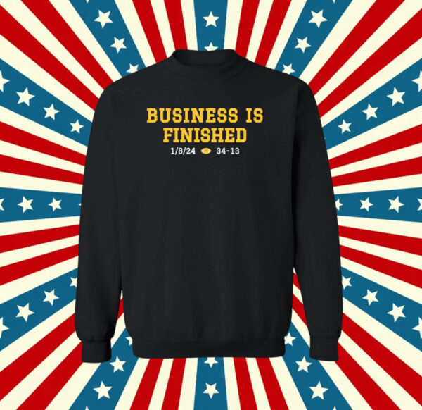 Business Is Finished Michigan 2023 National Champions Long Sleeve TShirt