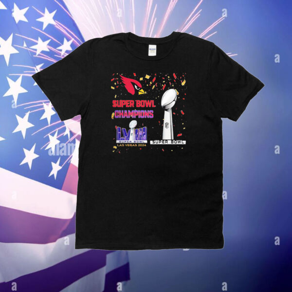 Cardinal Super Bowl Champions LVIII Las Vegas 2024 T-Shirt