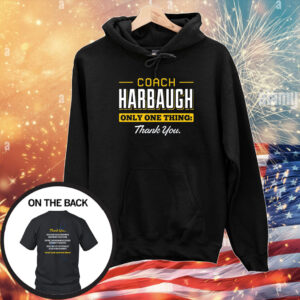 Coach Harbaugh - Thank You Michigan Tee Shirt