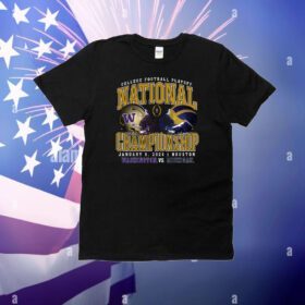 College Football Playoff 2024 Championship Michigan Wolverines Vs Washington Huskies T-Shirt