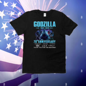 Godzilla 1954-2024 70th Anniversary Thank You For The Memories T-Shirt