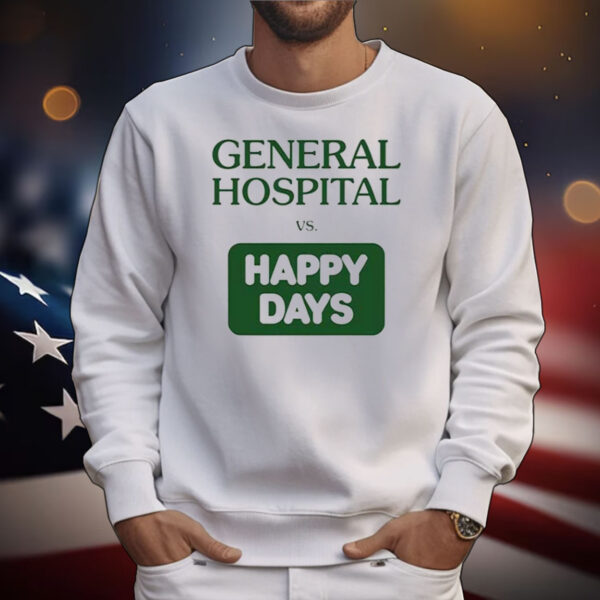John Stamos General Hospital Vs Happy Days Tee Shirts
