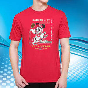 Kansas City Chiefs 2023 Afc Back To Back Champions Mickey Love T-Shirt