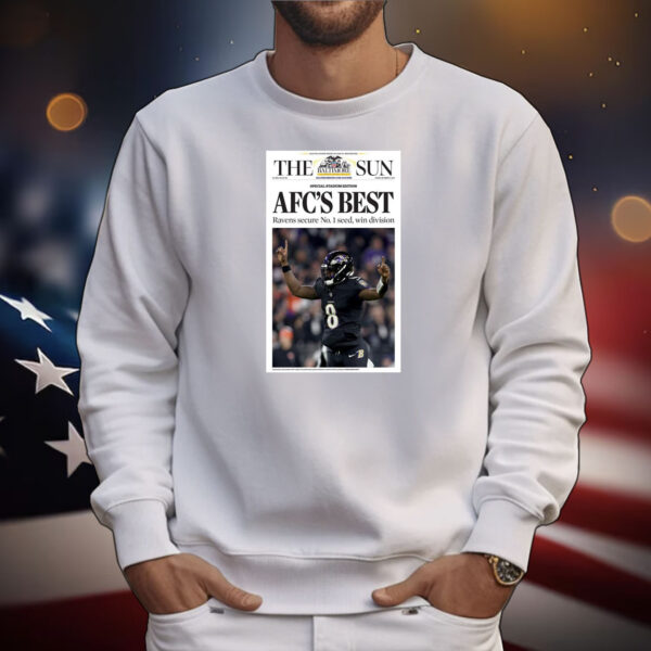 Lamar Jackson Afc’s Best Ravens Secure No1 Tee Shirts