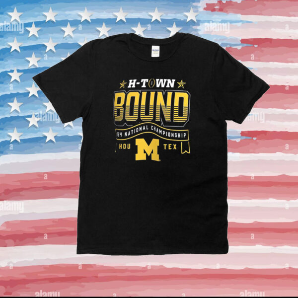 Michigan Wolverines Jordan Brand College Football Playoff 2024 National Championship Game T-Shirt