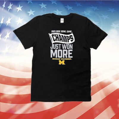 Michigan Wolverines Jordan Brand College Football Playoff 2024 Rose Bowl Champions Locker Room T-Shirt