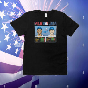 Mlb Jam Dodgers Betts And Ohtani T-Shirt