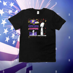 Ravens Super Bowl Champions LVIII Las Vegas 2024 T-Shirt