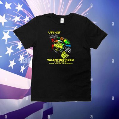 Vr 46 Valentino Rossi 1996-2021 Thank You For The Memories T-Shirt