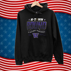 Washington Huskies H-Town Bound 2024 National Championship Tee Shirt
