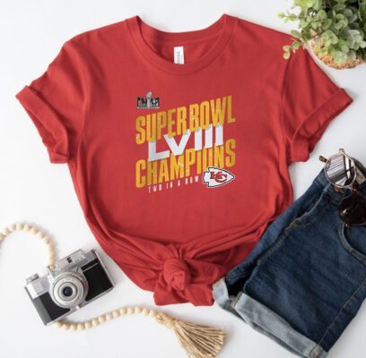 Kansas City Chiefs Super Bowl Lviii Champions Two In A Row 2024 Shirt