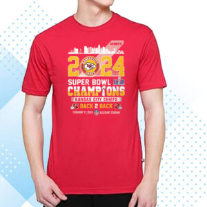 2024 Super Bowl Champions Kansas City Chiefs Back 2 Back T-Shirt