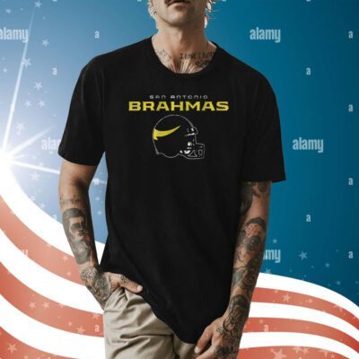 San Antonio Brahmas Ufl Vintage Helmet Shirt