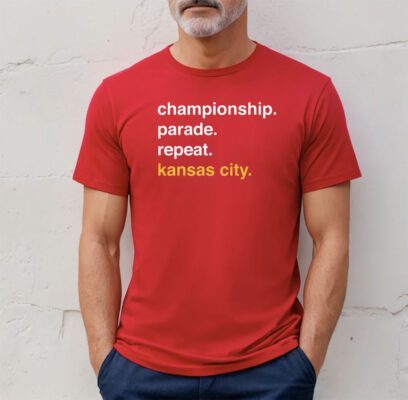 Championship Parade Repeat Kansas City Shirt