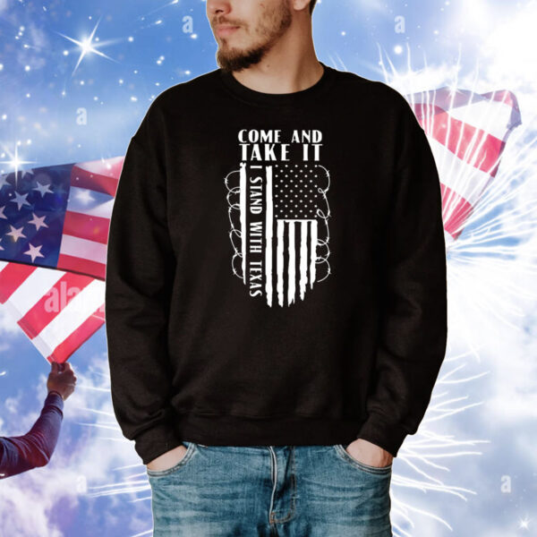 Come And Take It Patriotic Conservative Razor Wire Border T-Shirts