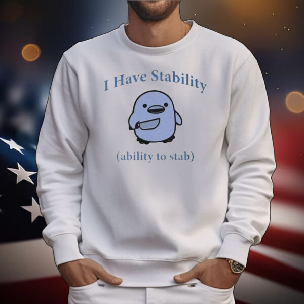 I Have Stability Ability To Stab Tee Shirts