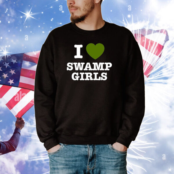 I Love Swamp Girls Tee Shirts